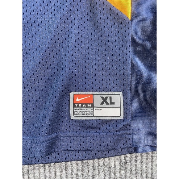 West Virginia Mountaineers Jersey Boy Youth Extra Large Blue Nike Y2K Team Issue - Picture 2 of 16